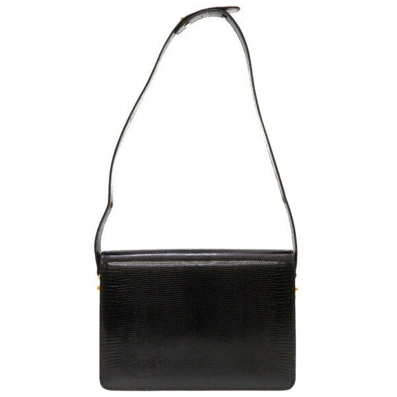 Gucci Lizard Black Shoulder Bag - Picture 4 of 8